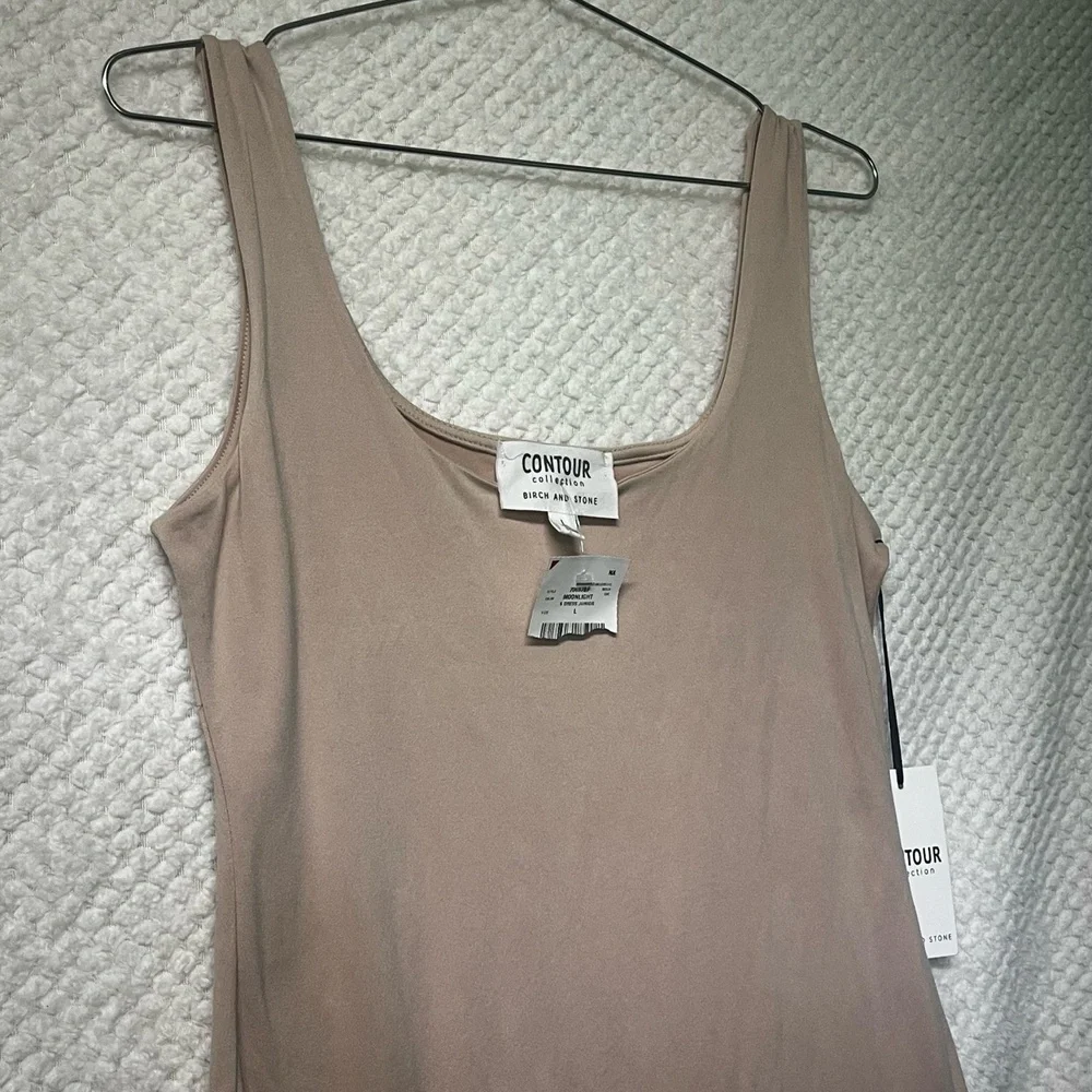 Womens Birch and Stone Contour Collection Tank Dress Bodycon with Pockets Large - Picture 3 of 14